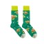 Billy Brown Socks | Women's Swimming Turtle Socks | Green