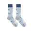Billy Brown Socks | Women's Polar Bear Socks | Blue & White
