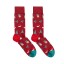Billy Brown Socks | Men's Christmas Wonderland Socks | Red