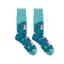 Billy Brown Socks | Men's Fun Penguin Socks | Blue