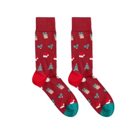 Billy Brown Socks | Women's Christmas Wonderland Socks | Red