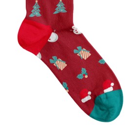 Billy Brown Socks | Women's Christmas Wonderland Socks | Red