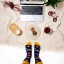 Billy Brown Socks | Women's Sealife & Submarine Socks | Blue & Yellow