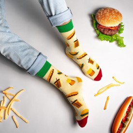 Billy Brown Socks | Men's Fast Food Socks