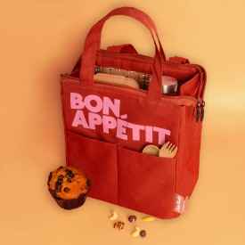 Helio Ferretti | Bon Appetit Lunch Bag | Burgundy Red