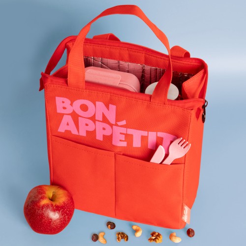 Helio Ferretti | Bon Appetit Lunch Bag | Bright Red