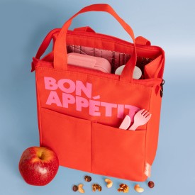 Helio Ferretti | Bon Appetit Lunch Bag | Bright Red