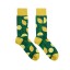 Billy Brown Socks | Women's Lemon Socks | Green & Yellow