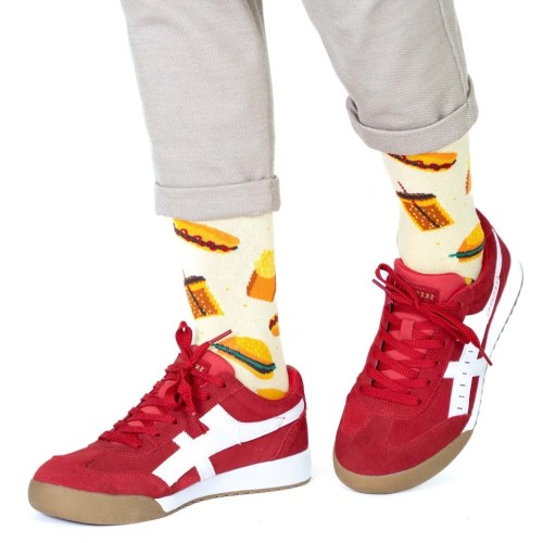 Billy Brown Socks | Men's Fast Food Socks