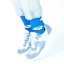 Billy Brown Socks | Men's Donut Socks | Blue & White