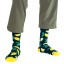 Billy Brown Socks | Men's Lemon Socks | Green & Yellow
