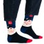 Billy Brown Socks | Men's Wine Socks | Blue & Red