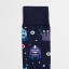 Billy Brown Socks | Men's Alien Socks | Navy & Purple