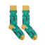 Billy Brown Socks | Men's Winter Penguin Socks | Green & Yellow