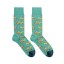 Billy Brown Socks | Men's Submarine Socks | Blue & Yellow