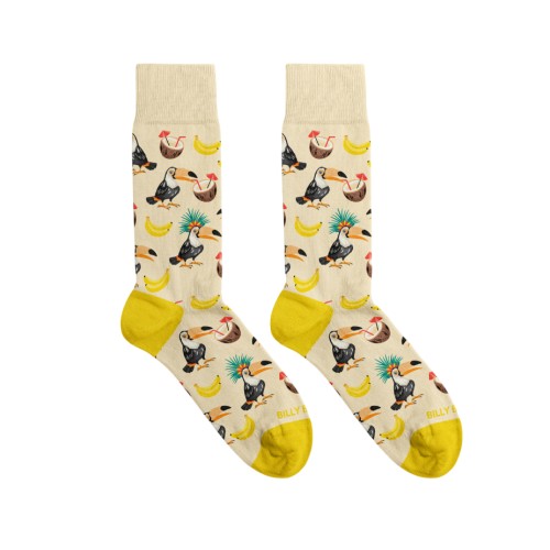 Billy Brown Socks | Women's Tropical Toucan Socks | Yellow