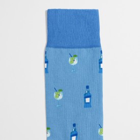 Billy Brown Socks | Women's Gin Socks | Blue