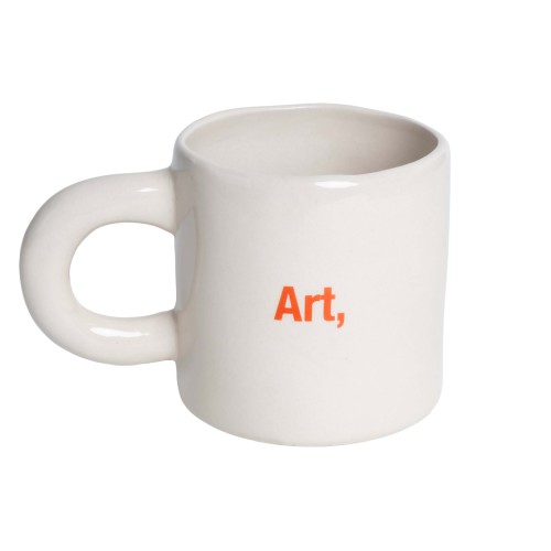 Helio Ferretti | Books & Coffee Art Design Mug | Orange