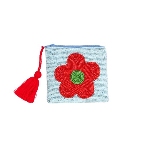 Helio Ferretti | Coin Purse/Pouch | Red Floral