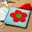 Helio Ferretti | Coin Purse/Pouch | Red Floral