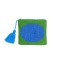 Helio Ferretti | Medium Make Up Bag/Pouch | Blue & Green Oval
