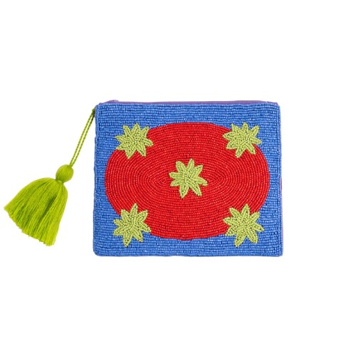 Helio Ferretti | Large Make Up Bag/Pouch | Blue Galaxy