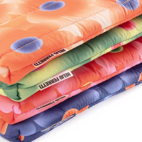 Helio Ferretti | Floral Print Laptop Sleeve | Orange