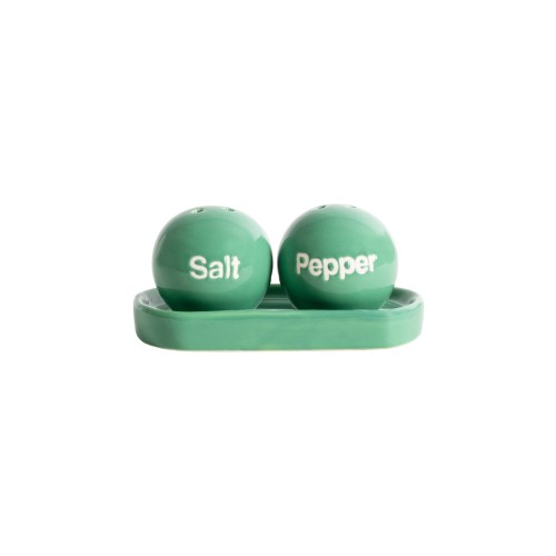 Helio Ferretti | Salt & Pepper Set On Tray | Green
