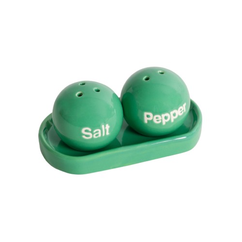 Helio Ferretti | Salt & Pepper Set On Tray | Green
