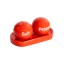 Helio Ferretti | Salt & Pepper Set On Tray | Red