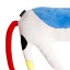 Helio Ferretti | Abstract Horse Cushion | Multicolour