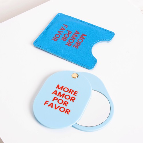 Helio Ferretti | Pocket Mirror | More Amor Por Favor | Light Blue