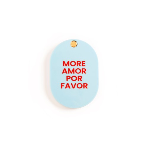 Helio Ferretti | Pocket Mirror | More Amor Por Favor | Light Blue