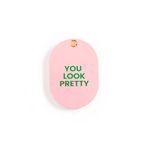 Helio Ferretti | Pocket Mirror | You Look Pretty | Pink