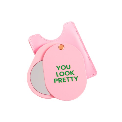 Helio Ferretti | Pocket Mirror | You Look Pretty | Pink