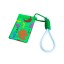 Helio Ferretti | Card Holder with Carabiner Clip | 80s Abstract | Green