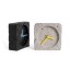Helio Ferretti | Square Stone-Look Mantel Clock | Grey