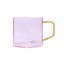 Helio Ferretti | Geometric Glass Mug | Pink/Yellow