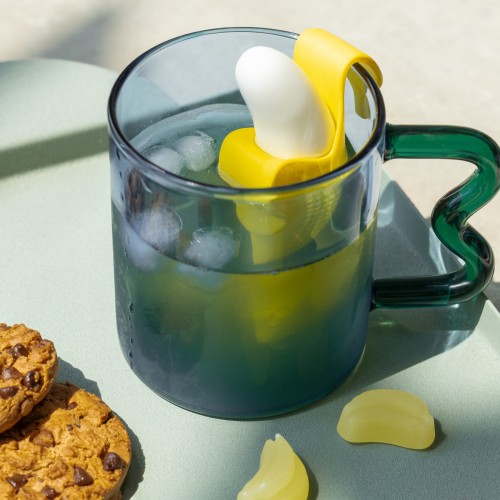 Helio Ferretti | Wave Handled Glass Mug | Sapphire