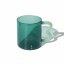 Helio Ferretti | Wave Handled Glass Mug | Jade