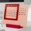 Helio Ferretti | Acrylic 365-Day Desk Calendar | Pink/Red