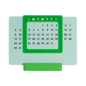 Helio Ferretti | Acrylic 365-Day Desk Calendar | Light Blue/Green