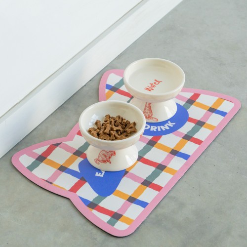Helio Ferretti | Cat Feeding Mat | Striped