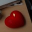 Helio Ferretti | LED Candle | Love Heart | Red