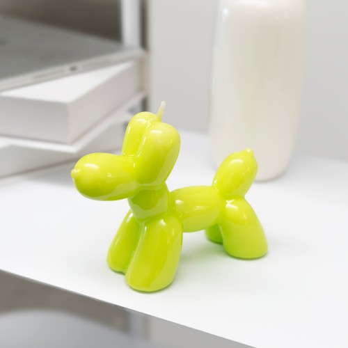 Helio Ferretti | Balloon Dog Candle | Lime