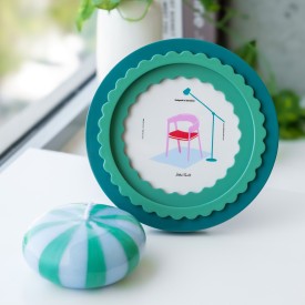 Helio Ferretti | Frilled Photo Frame | Green