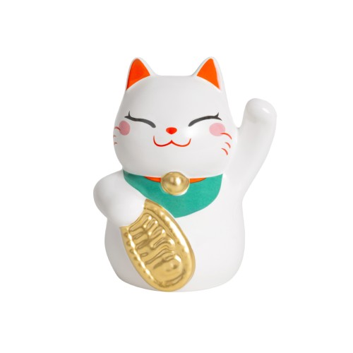 Helio Ferretti | Money Box | Lucky Cat | White