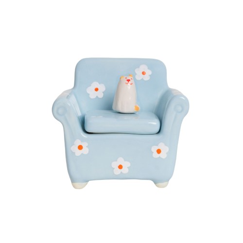 Helio Ferretti | Trinket Box | Floral Sofa Cat