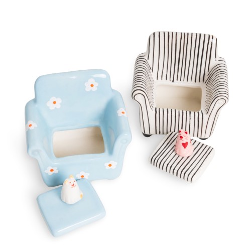 Helio Ferretti | Trinket Box | Floral Sofa Cat