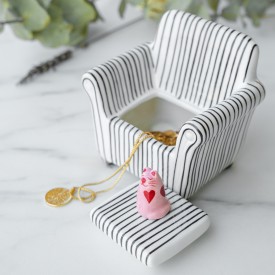 Helio Ferretti | Trinket Box | Striped Sofa Cat
